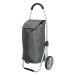 Sivý prémiový nákupný vozík na kolieskach “Aluman“