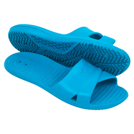 Dámske plavecké sandále 100 bielo-modré NABAIJI