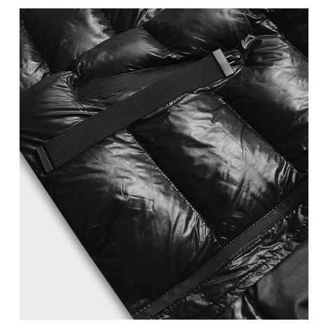 Čierna dámska zimná športová bunda (5M782-392) J.STYLE