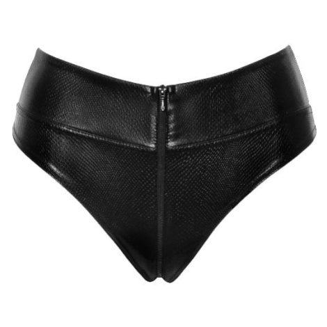 Čierne sexi brazílske nohavičky s vysokým pásom F276