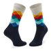 Happy Socks Ponožky Vysoké Unisex FAD01-6450 Tmavomodrá