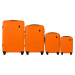 ORANŽOVÁ SADA ŠTYROCH CESTOVNÝCH KUFROV 0125, LUGGAGE 4 SETS (L,M,S,XS) WINGS, ORANGE