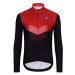 HOLOKOLO Cyklistický dres s dlhým rukávom zimný - ARROW WINTER - čierna/červená