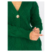 Dámsky sveter LC SW 8035 tmavo zelený jedna