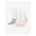 Calvin Klein Set of three pairs of women's socks in gray, white and pink Calvin - Ladies