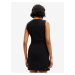 Čierne dámske vzorované šaty Desigual Irma