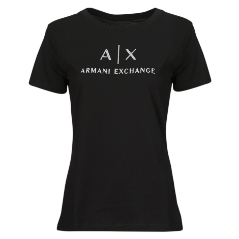Armani Exchange  3DYTAF  Tričká s krátkym rukávom Čierna