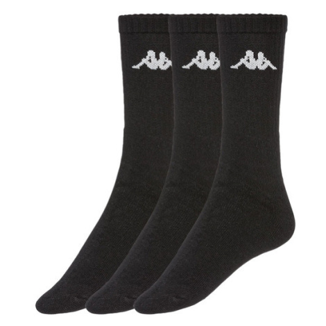 Kappa Dámske/Pánske tenisové ponožky, 3 páry (čierna)