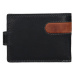 Pánska kožená peňaženka SendiDesign Martin - čierno-hnedá