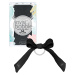 Špirálová gumička s mašľou Invisibobble Wrapstar Snack It Off - čierna (IB-WS-10001) + darček za