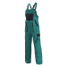 Canis (CXS) Dámske pracovné nohavice s náprsenkou CXS LUXY SABINA - Zelená / čierna