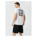 Koton Sports T-Shirt Football Printed Short Sleeve Crew Neck