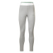 Reebok Športové nohavice  sivá melírovaná / kiwi / biela