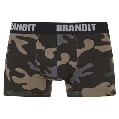 Men's Boxer Shorts Logo 2 Pack Dark Camouflage/Black