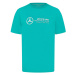 Mercedes AMG Petronas pánske tričko Large Logo Ultra Teal F1 Team 2024