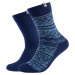 Tmavomodré pánske vianočné ponožky Skechers 2PPK Men Casual Fashion Jacquard Socks SK41049-5501