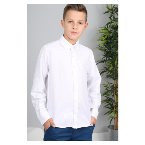 Jednoduché biele tričko FASARDI
