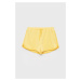 Detské krátke nohavice Kids Only žltá farba, jednofarebné,