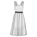 Karl Lagerfeld  KL EMBROIDERED LACE DRESS  Krátke šaty Biela