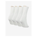 Sada štyroch párov bielych dámskych ponožiek Calvin Klein