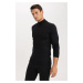 DEFACTO Black Regular Fit Half Turtleneck Basic Plain Knitwear Sweater