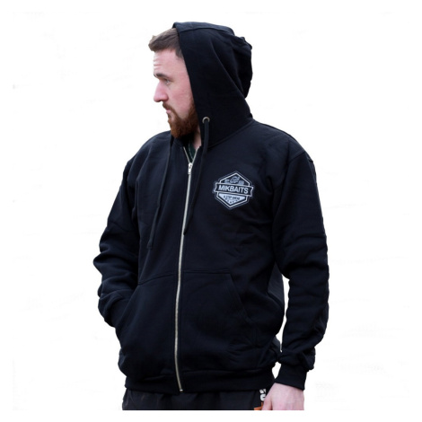 Mikbaits mikina team čierna s kapucňou