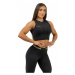 Nebbia Compression Push-Up Top INTENSE Mesh Black/Gold Fitness tričko