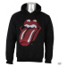 mikina s kapucňou ROCK OFF Rolling Stones Classic Čierna