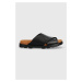 Kožené šľapky Camper Brutus Sandal pánske, čierna farba, K100775.013