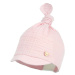 Detská bavlnená čiapka Jamiks ružová farba biela, z tenkej pleteniny, bavlnená