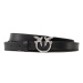 Pinko Dámsky opasok PINKO-Love Double Bling Belt H2 Čierna