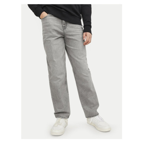 Jack&Jones Junior Džínsy Chris 12251577 Sivá Relaxed Fit