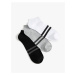 Koton Set of 3 Booties and Socks with Multicolored Stripes.