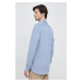 Bavlnená košeľa Tommy Hilfiger pánska, slim, s golierom button-down, MW0MW30675