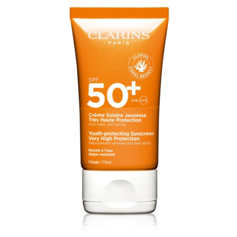 Clarins Sun Care Youth-Protecting Sunscreen opaľovací krém na tvár SPF 50+