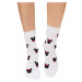 Biele vzorované ponožky Mouse Socks