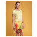 Loap ALYSA Dámske šaty, žltá, veľkosť