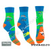 STEVEN Bavlnené ponožky Steven-022-213 C214-modrá