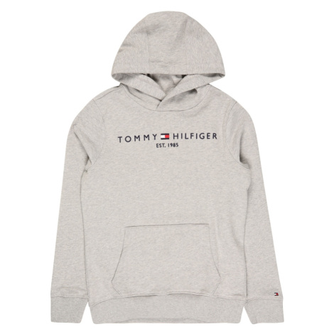 TOMMY HILFIGER Mikina  tmavomodrá / sivá melírovaná / svetločervená / biela