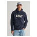 MIKINA GANT ARCH SCRIPT HOODIE EVENING BLUE