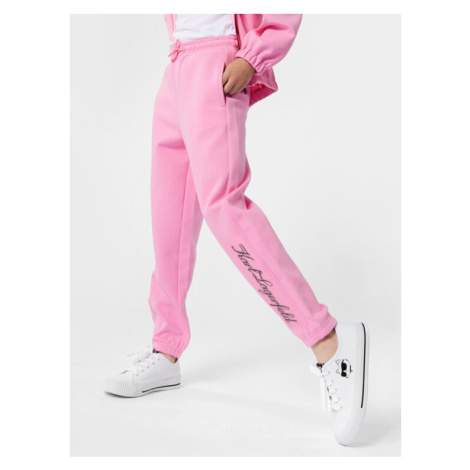 Karl Lagerfeld Kids Teplákové nohavice Z30069 S Ružová Regular Fit