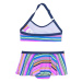 Dievčenské plavky COLOR KIDS Bikini W. Skirt - AOP, azure blue