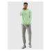 Pánska mikina s kapucňou 4F SWEATSHIRT-4FWSS24TSWSM1010-42S-LIGHT GREEN