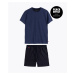 Men's pyjamas ATLANTIC - navy blue