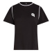 Tričko Karl Lagerfeld Ikonik 2.0 T-Shirt W Piping Čierna
