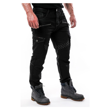 Pánske rifle CIPO & BAXX CD681 BLACK Farba: Čierna, Konfekčná