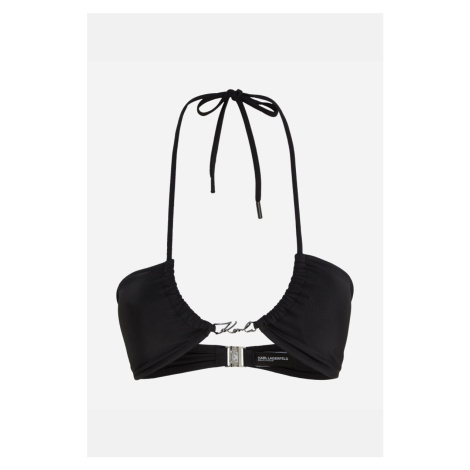 Plavky Karl Lagerfeld Karl Dna Glam Halter Top Black