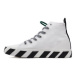 Off-White Sneakersy Mid Top Vulcanized Canvas OMIA119S22FAB0010145 Biela