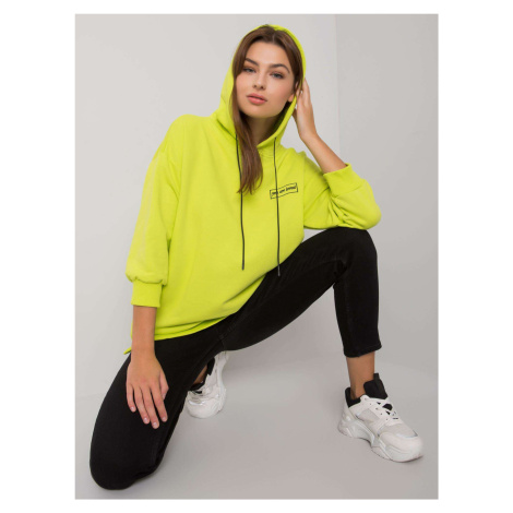 Lime sweatshirt with pockets Leora