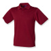 Henbury Pánske funkčné polo tričko H475 Burgundy